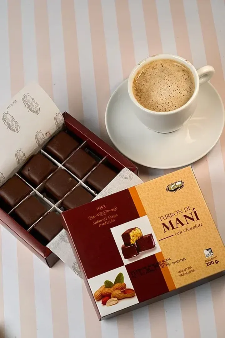 Turron de mani con chocolate 200g