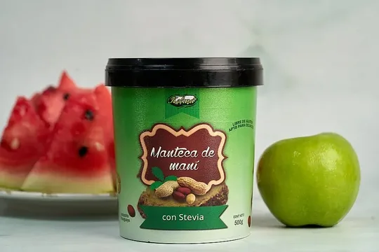 Manteca de mani con stevia